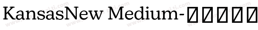 KansasNew Medium字体转换